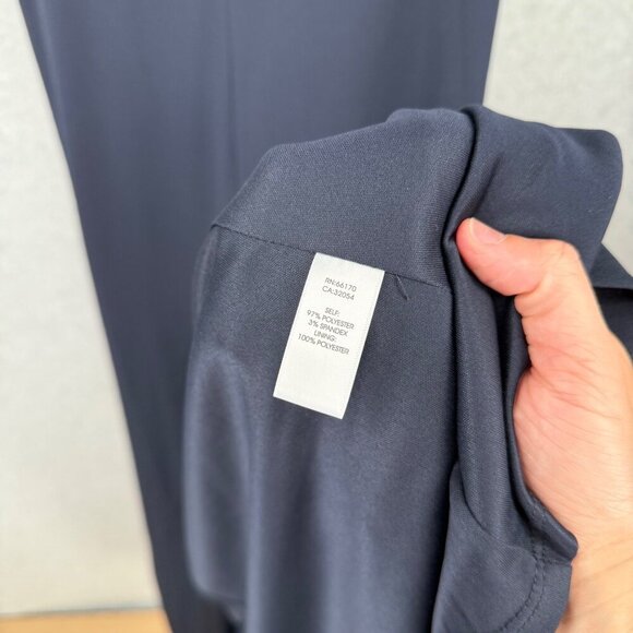 BHLDN Anthropologie Ansel Maxi Dress Size 16 Navy Blue Bridesmaid Front Slit NEW - Picture 9 of 16